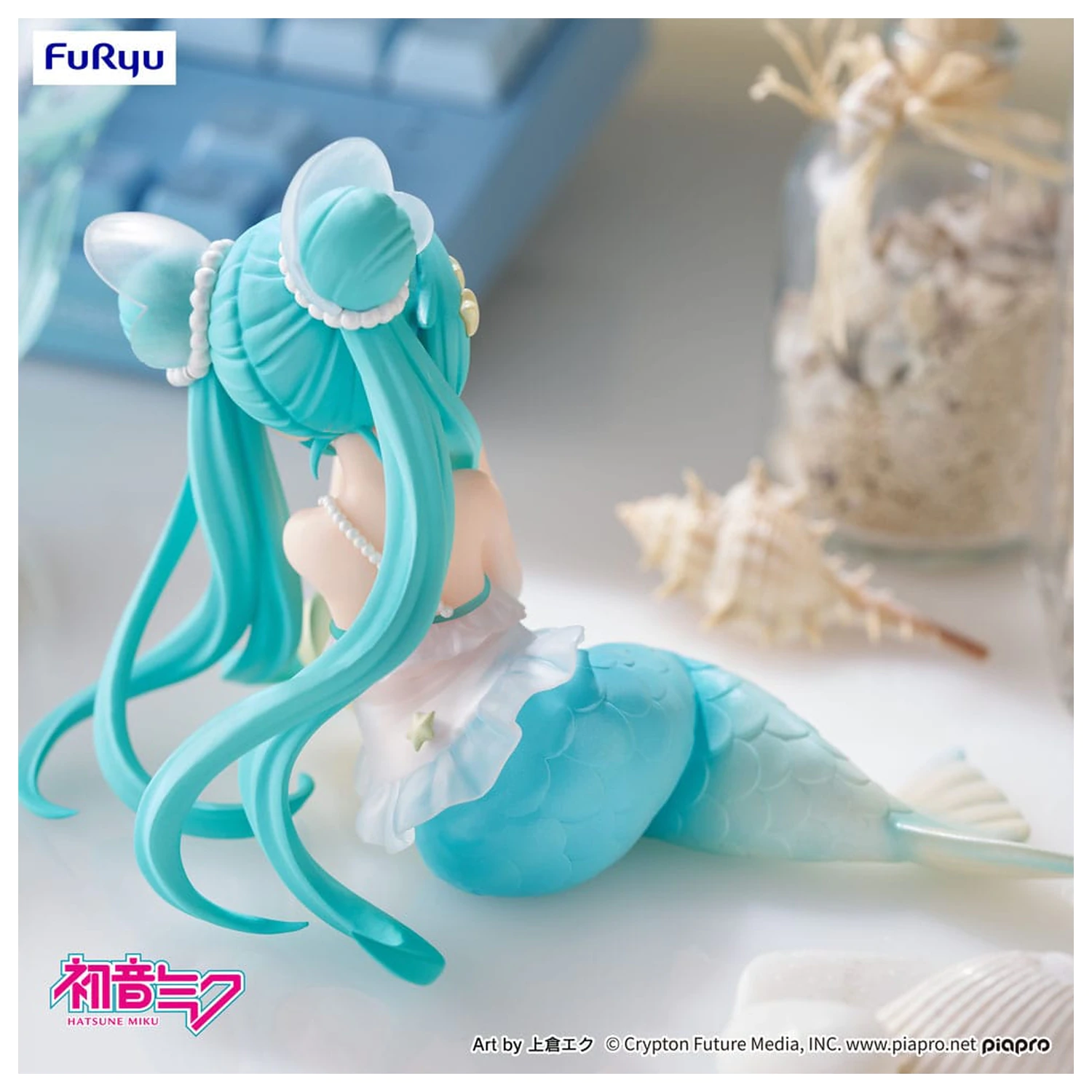 Hatsune Miku Desktop Fairy PVC soška Hatsune Miku mořská panna princezna Ver. 9 cm fotografii produktu