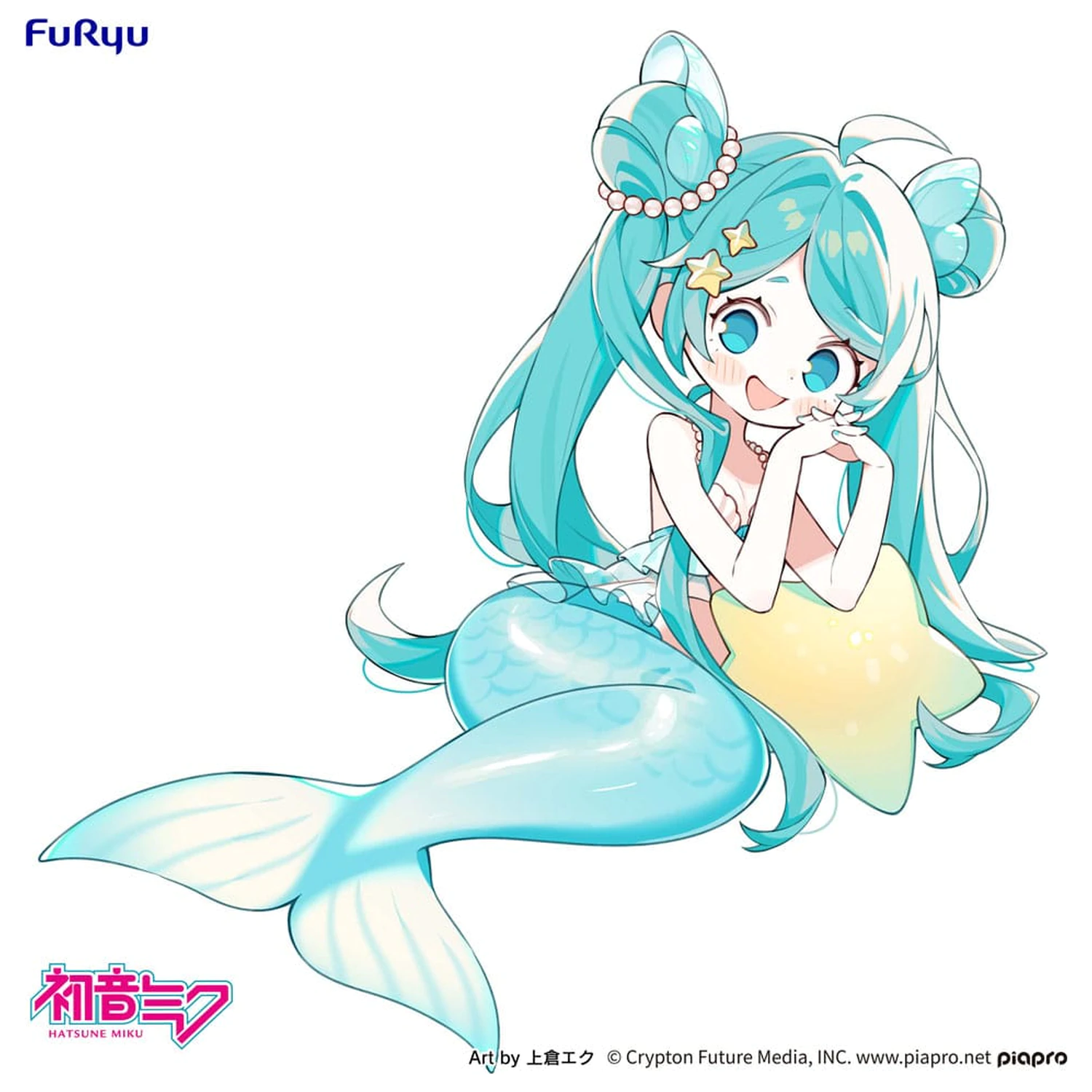 Hatsune Miku Desktop Fairy PVC soška Hatsune Miku mořská panna princezna Ver. 9 cm fotografii produktu