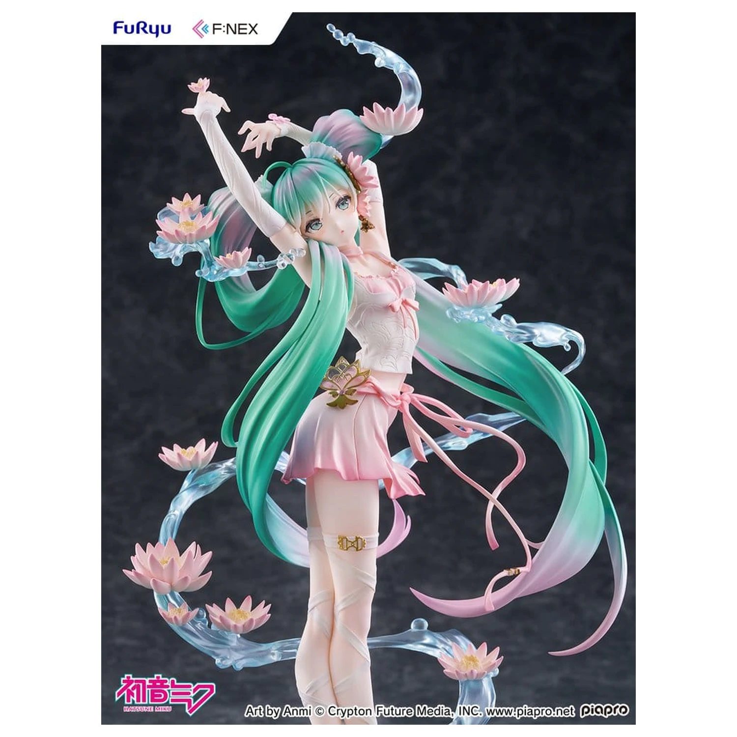 Hatsune Miku F:NEX PVC Socha 1/7 Water lily Ver. 27 cm fotografii produktu