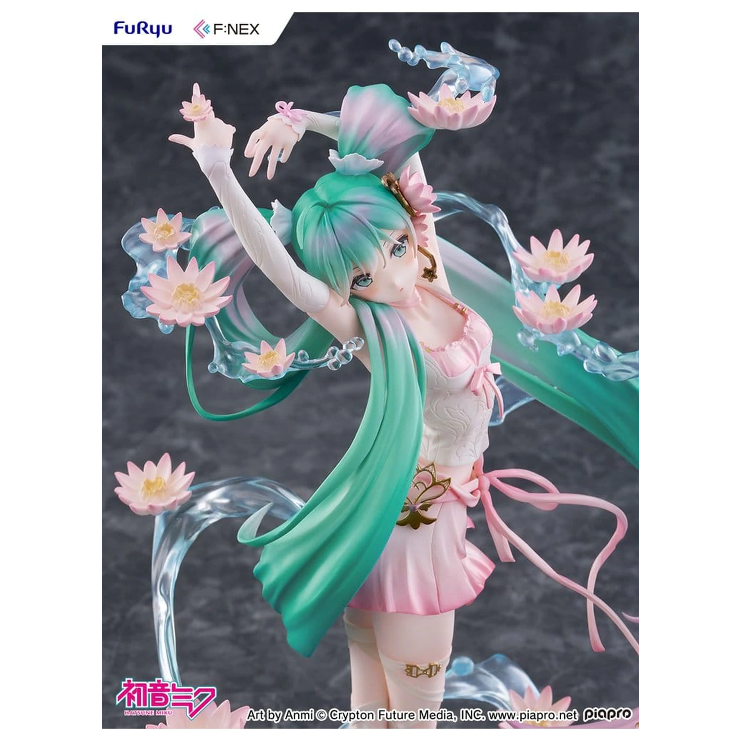 Hatsune Miku F:NEX PVC Socha 1/7 Water lily Ver. 27 cm fotografii produktu
