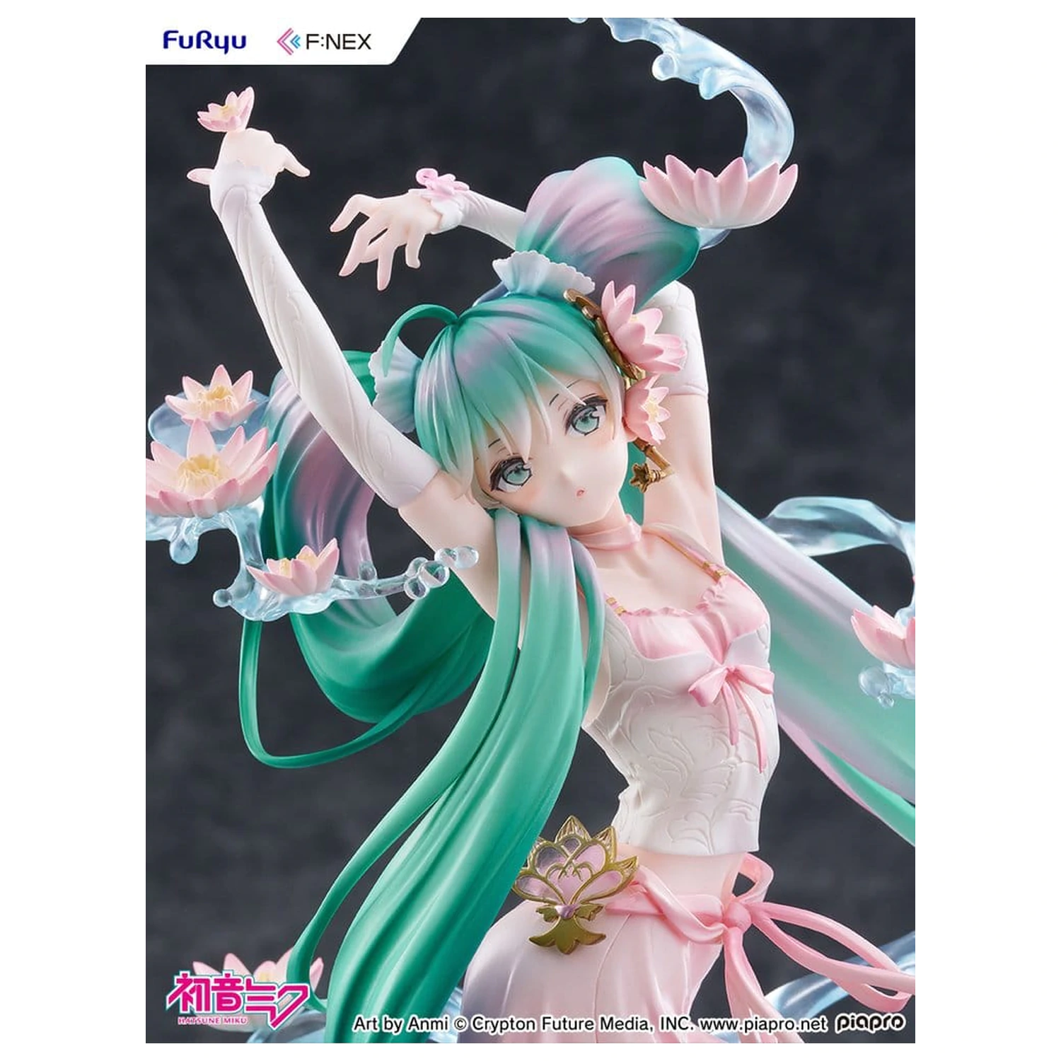 Hatsune Miku F:NEX PVC Socha 1/7 Water lily Ver. 27 cm fotografii produktu