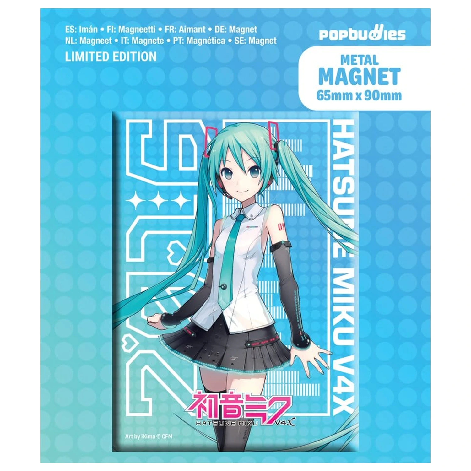 Hatsune Miku Magnet na ledničku V4x Kovový fotografii produktu