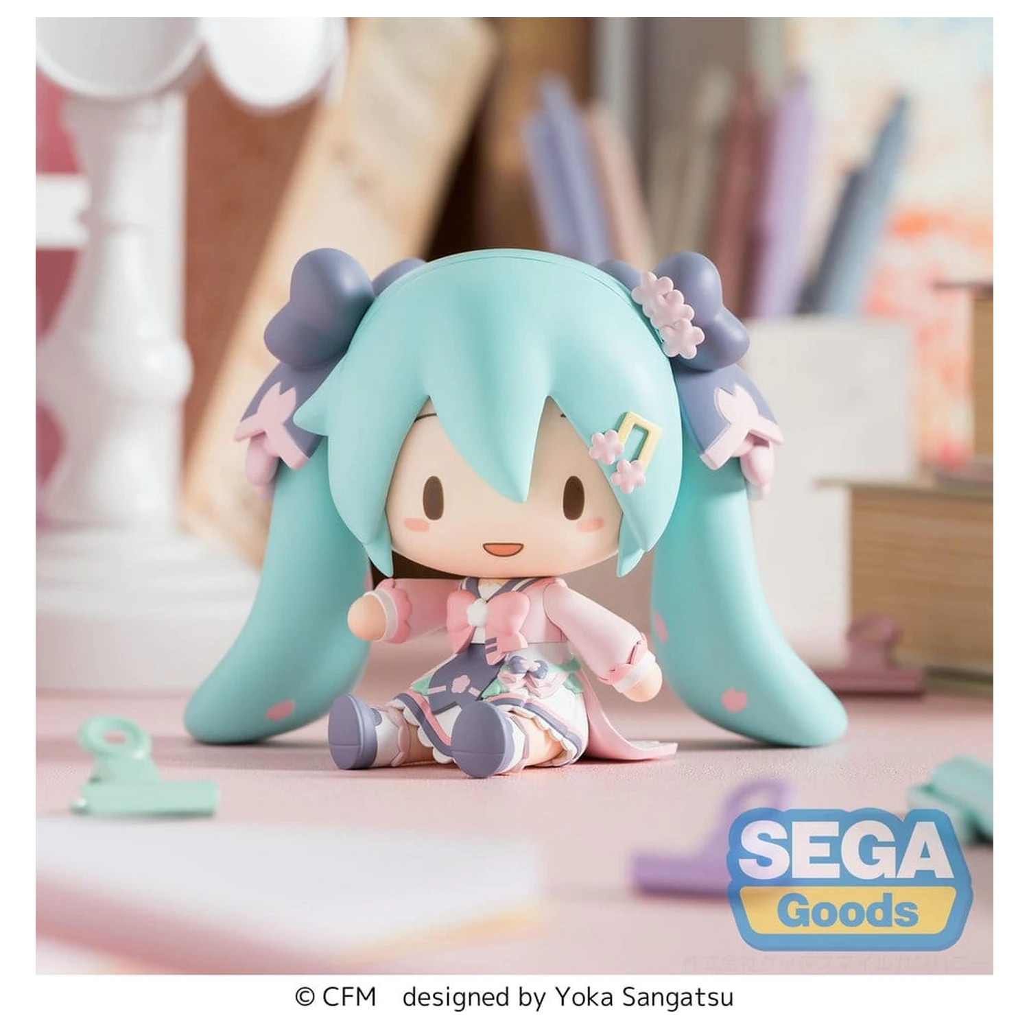 Hatsune Miku fuwa petit Chibi figurka "Nový semestr" 8 cm fotografii produktu