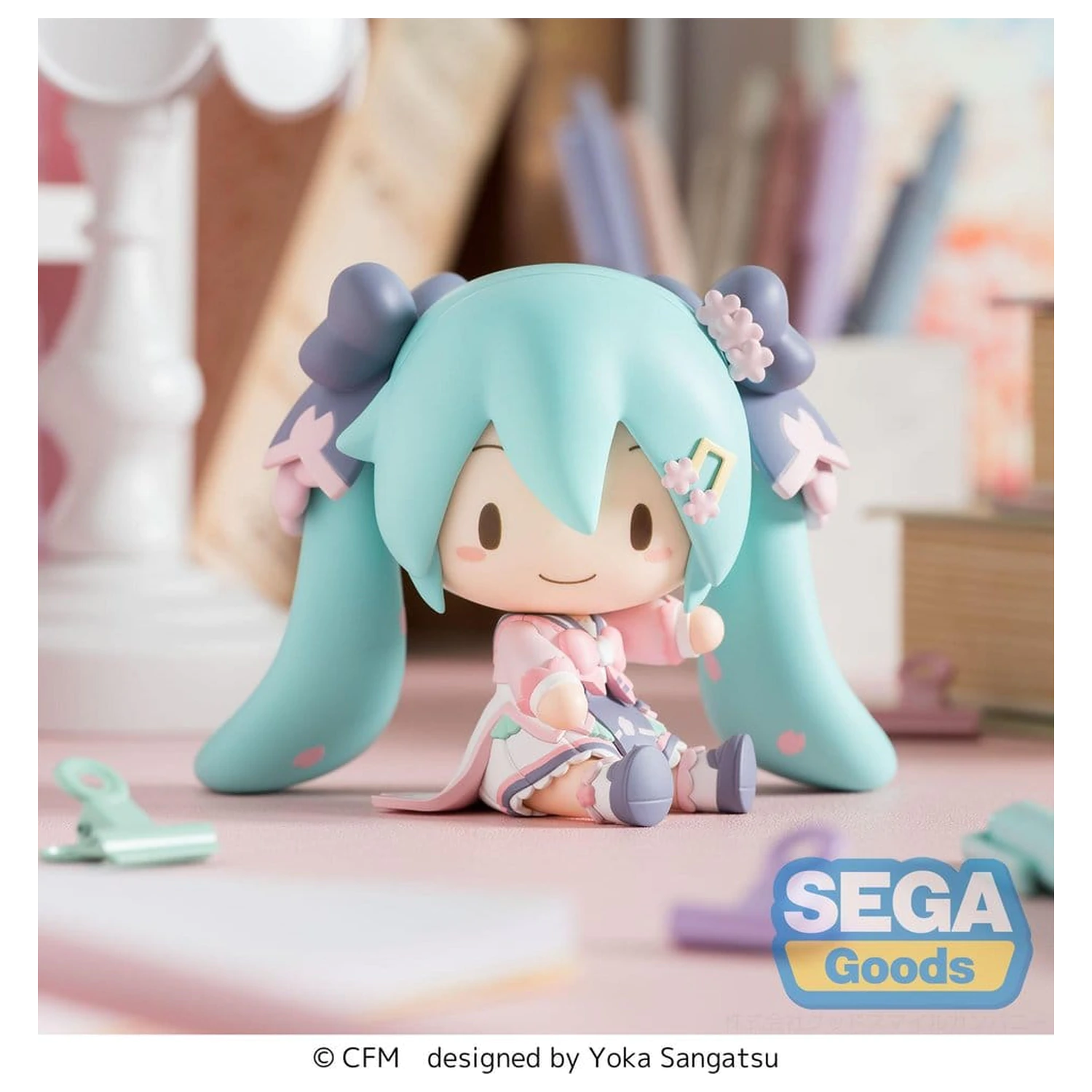Hatsune Miku fuwa petit Chibi figurka "Nový semestr" 8 cm fotografii produktu