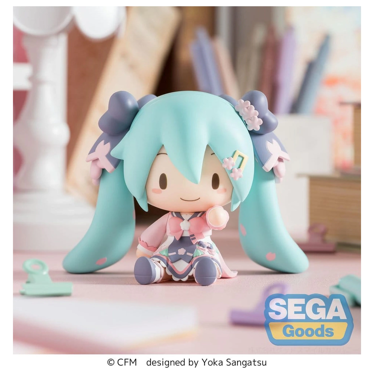 Hatsune Miku fuwa petit Chibi figurka "Nový semestr" 8 cm fotografii produktu