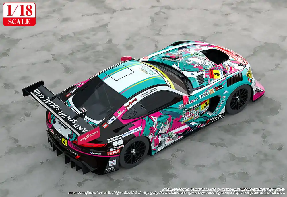 Hatsune Miku GT Project Vehicle 1/18 Hatsune Miku AMG 2025 Season Opening Verze 26 cm fotografii produktu