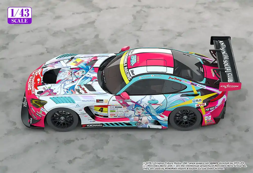 Hatsune Miku GT Project Vehicle 1/43 Hatsune Miku AMG 2024 Season Opening Ver. 11 cm fotografii produktu