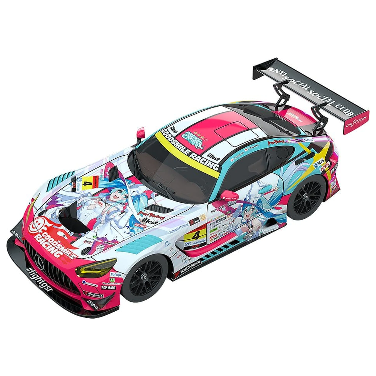 Hatsune Miku GT Project Vozidlo 1/43 Good Smile Hatsune Miku AMG 2024 Season Opening Ver. 11 cm fotografii produktu