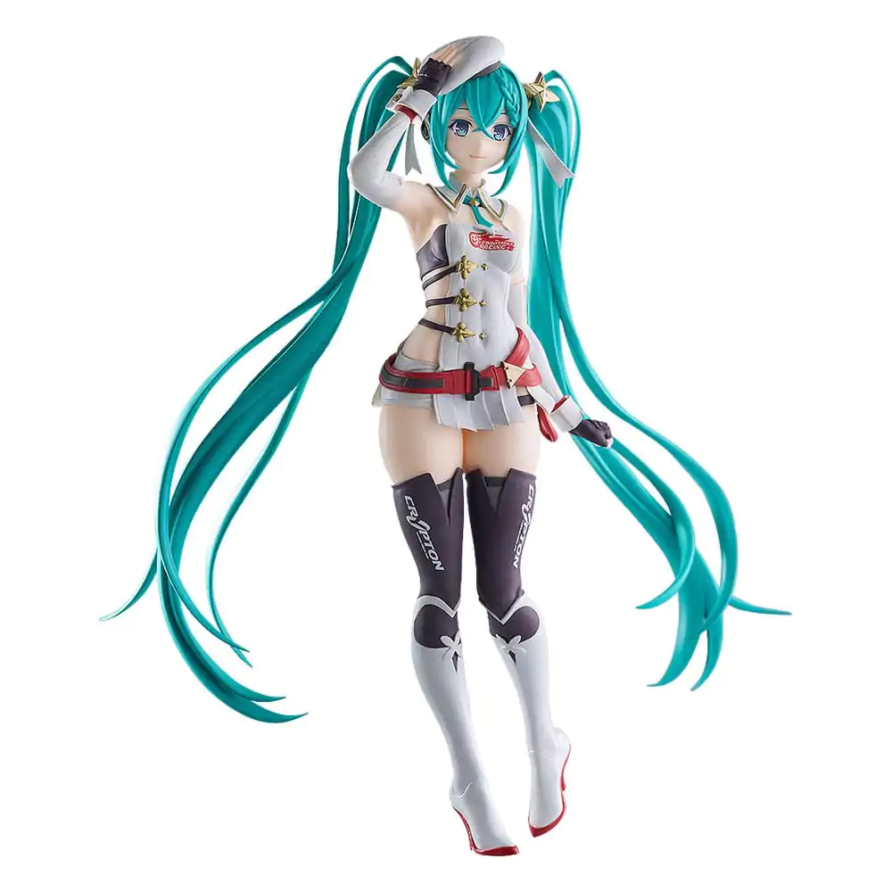 Hatsune Miku GT Project Pop Up Parade PVC Soška Racing Miku 2023 Ver. 17 cm fotografii produktu