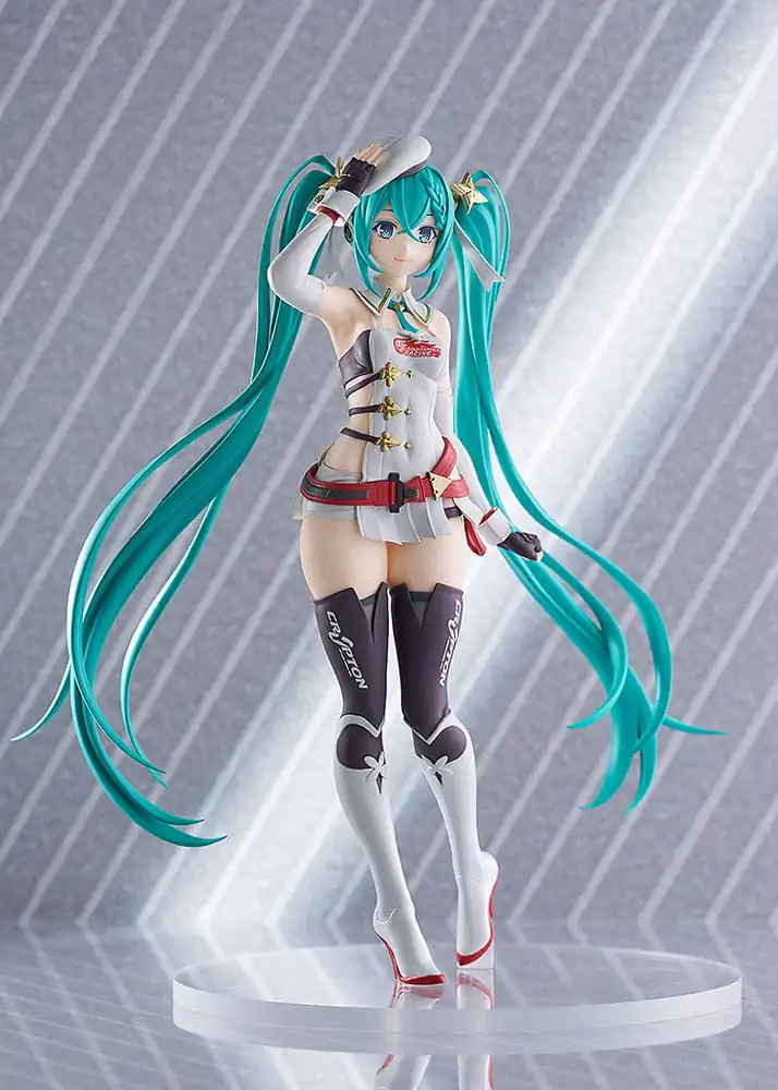 Hatsune Miku GT Project Pop Up Parade PVC Soška Racing Miku 2023 Ver. 17 cm fotografii produktu