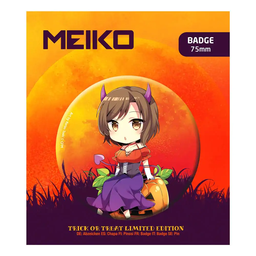 Hatsune Miku Pin Odznak Halloweenská Limitovaná Edice Meiko fotografii produktu