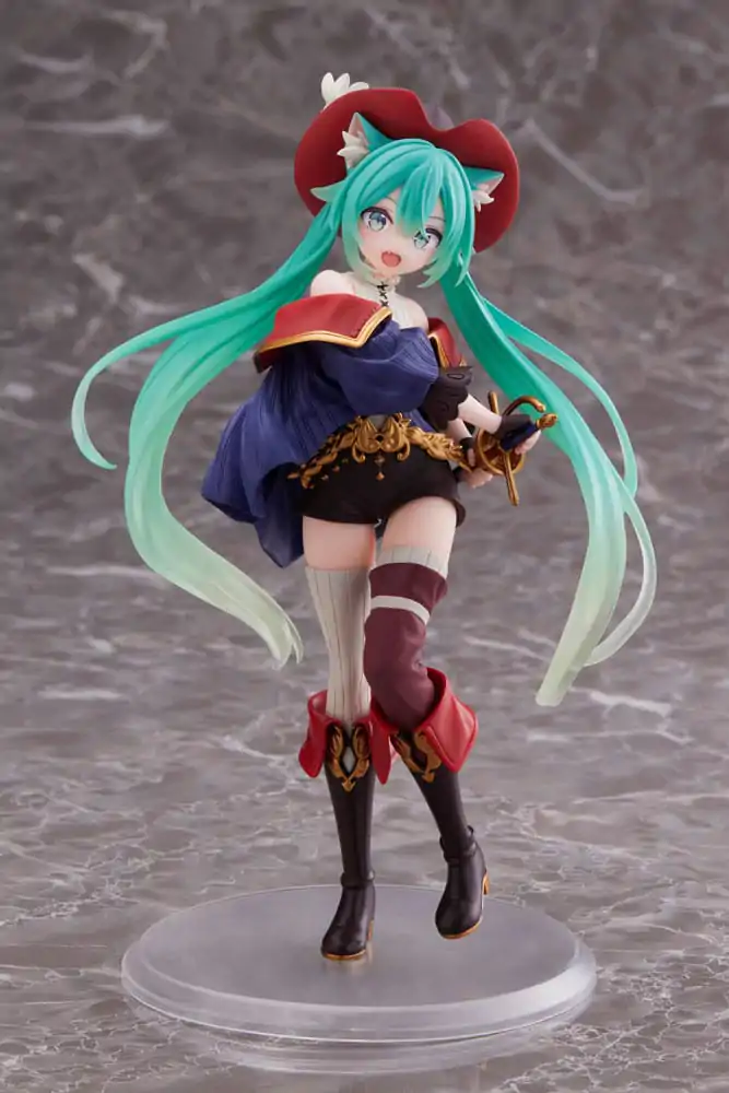 Hatsune Miku PVC socha Hatsune Miku Wonderland Puss in Boots 18 cm fotografii produktu