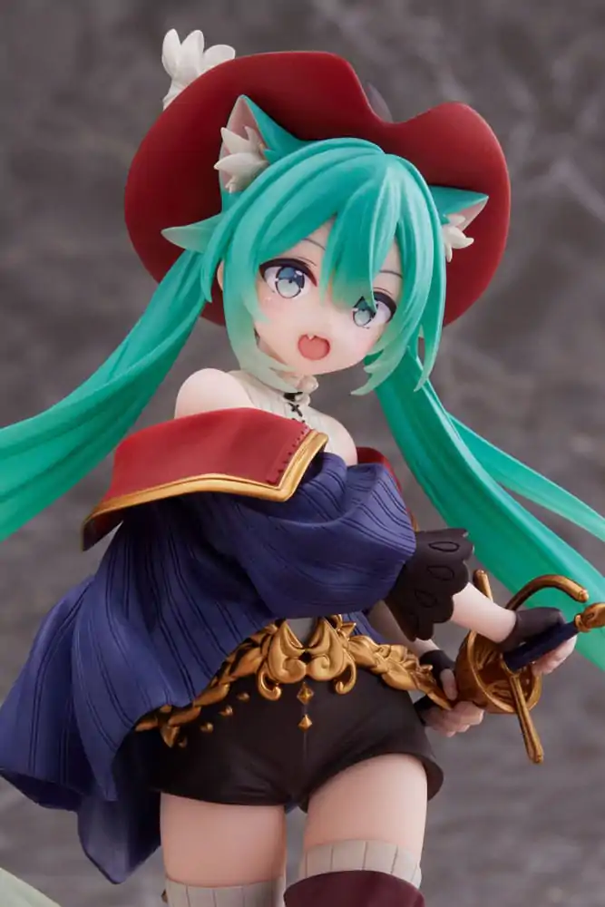 Hatsune Miku PVC socha Hatsune Miku Wonderland Puss in Boots 18 cm fotografii produktu
