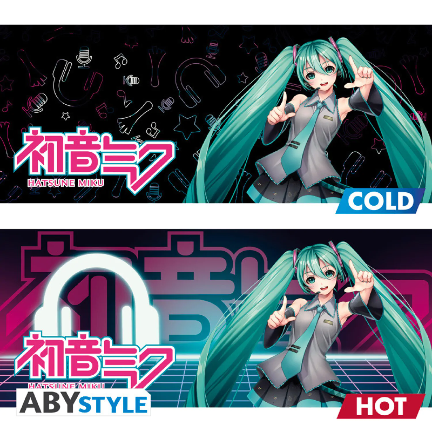 Hatsune Miku měnící barvu hrnek fotografii produktu