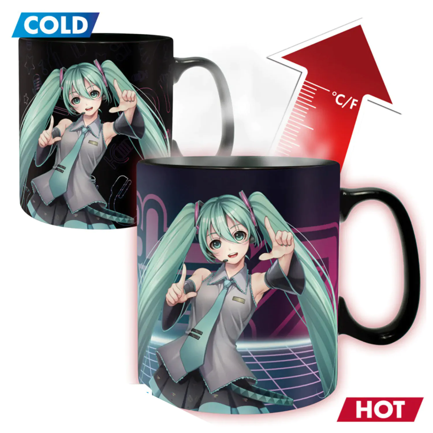 Hatsune Miku měnící barvu hrnek fotografii produktu