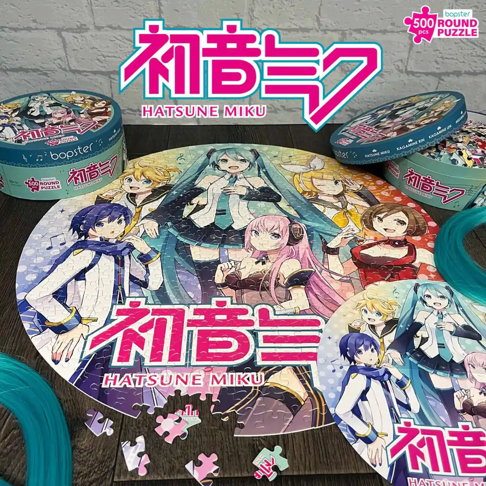 Hatsune Miku Kulaté puzzle 500 dílků fotografii produktu