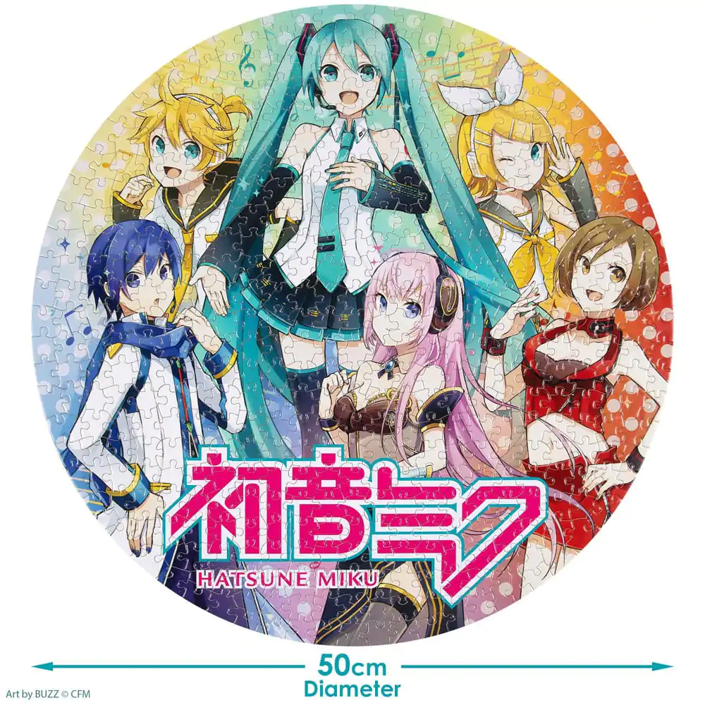 Hatsune Miku Kulaté puzzle 500 dílků fotografii produktu