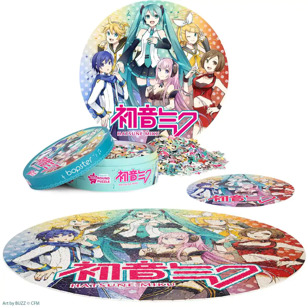 Hatsune Miku Kulaté puzzle 500 dílků fotografii produktu