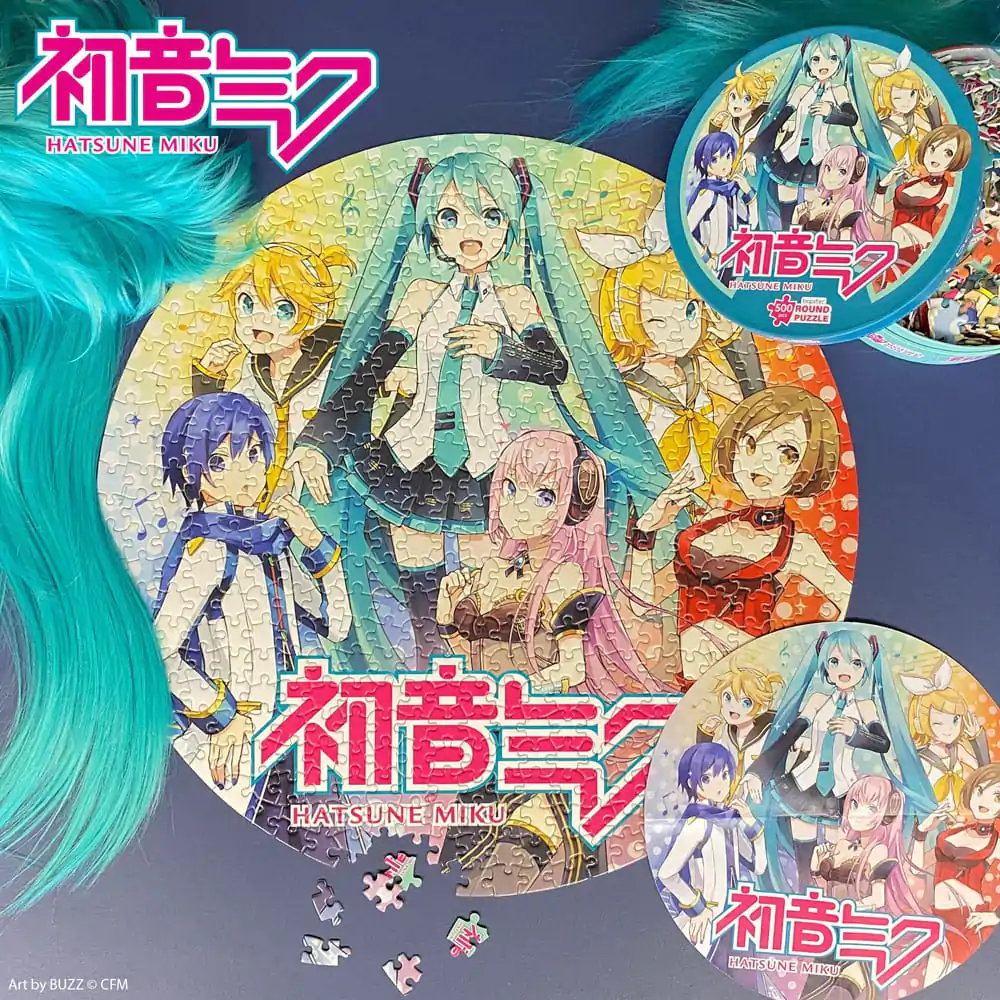 Hatsune Miku Kulaté puzzle 500 dílků fotografii produktu