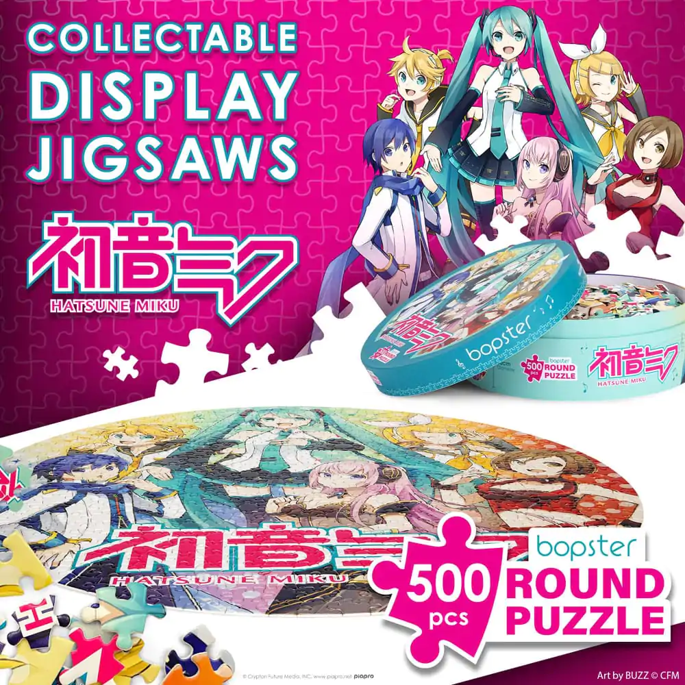 Hatsune Miku Kulaté puzzle 500 dílků fotografii produktu