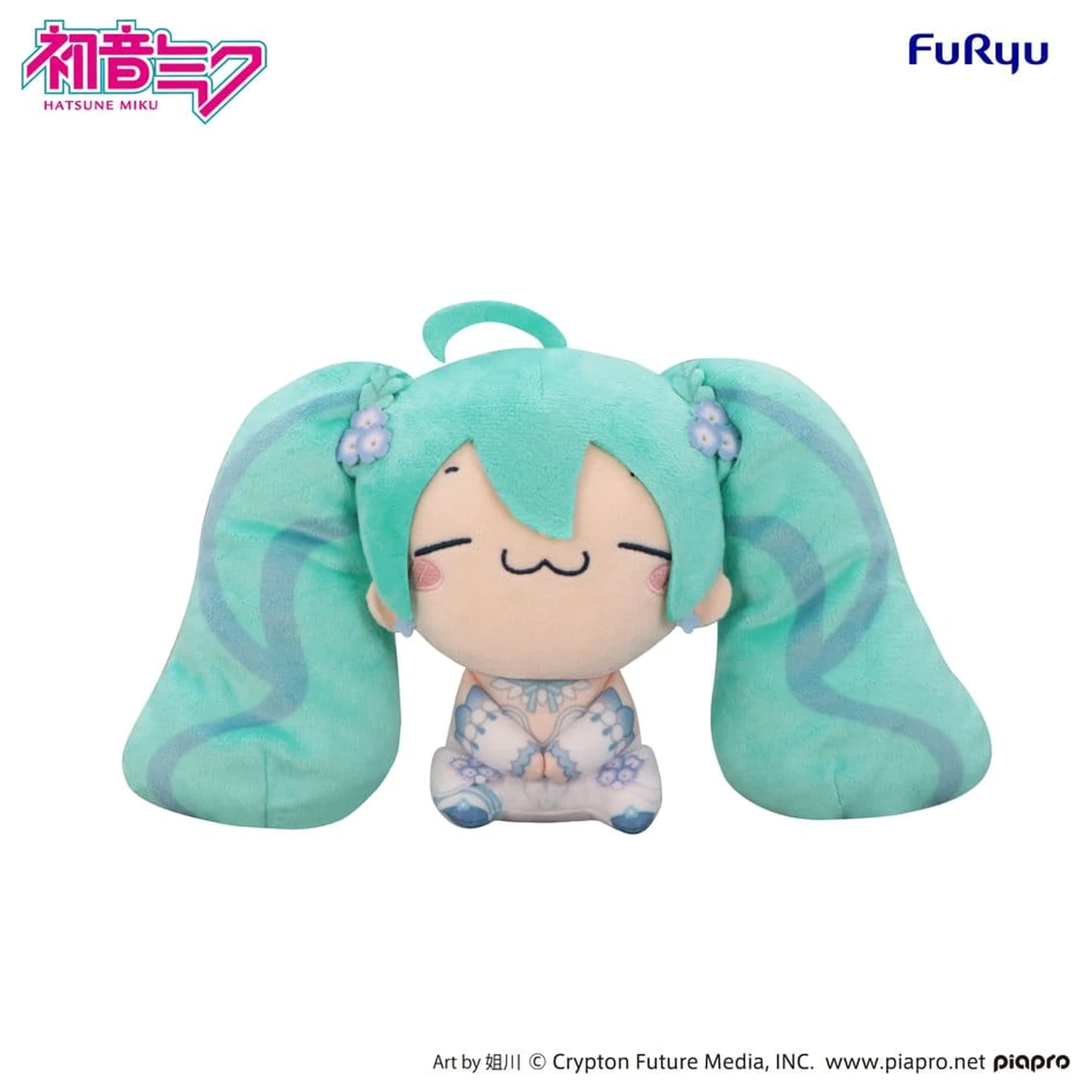 Hatsune Miku Mochipico plyšová figurka Nemophila B 15 cm fotografii produktu