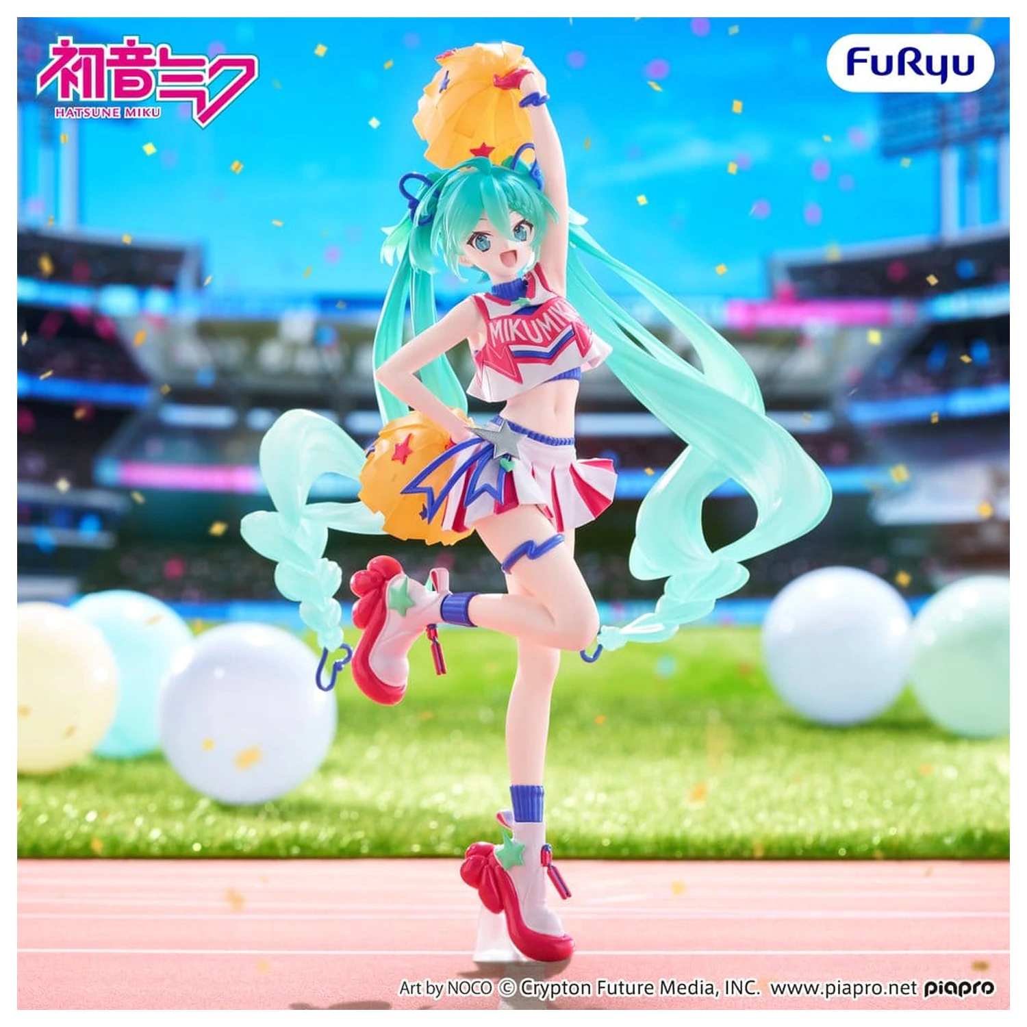Hatsune Miku Muchute PVC figurka Cheerleader Ver. 22 cm fotografii produktu