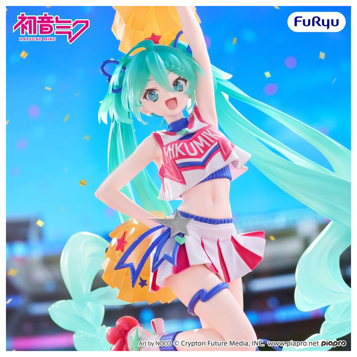 Hatsune Miku Muchute PVC figurka Cheerleader Ver. 22 cm fotografii produktu