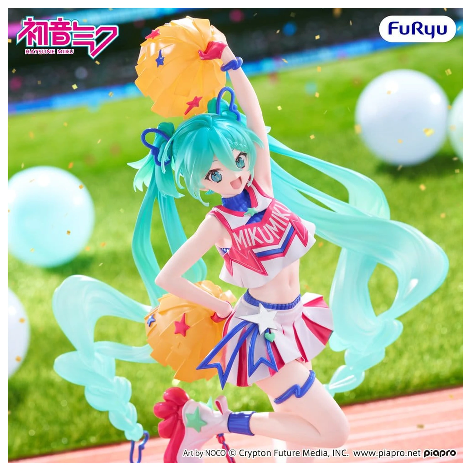 Hatsune Miku Muchute PVC figurka Cheerleader Ver. 22 cm fotografii produktu