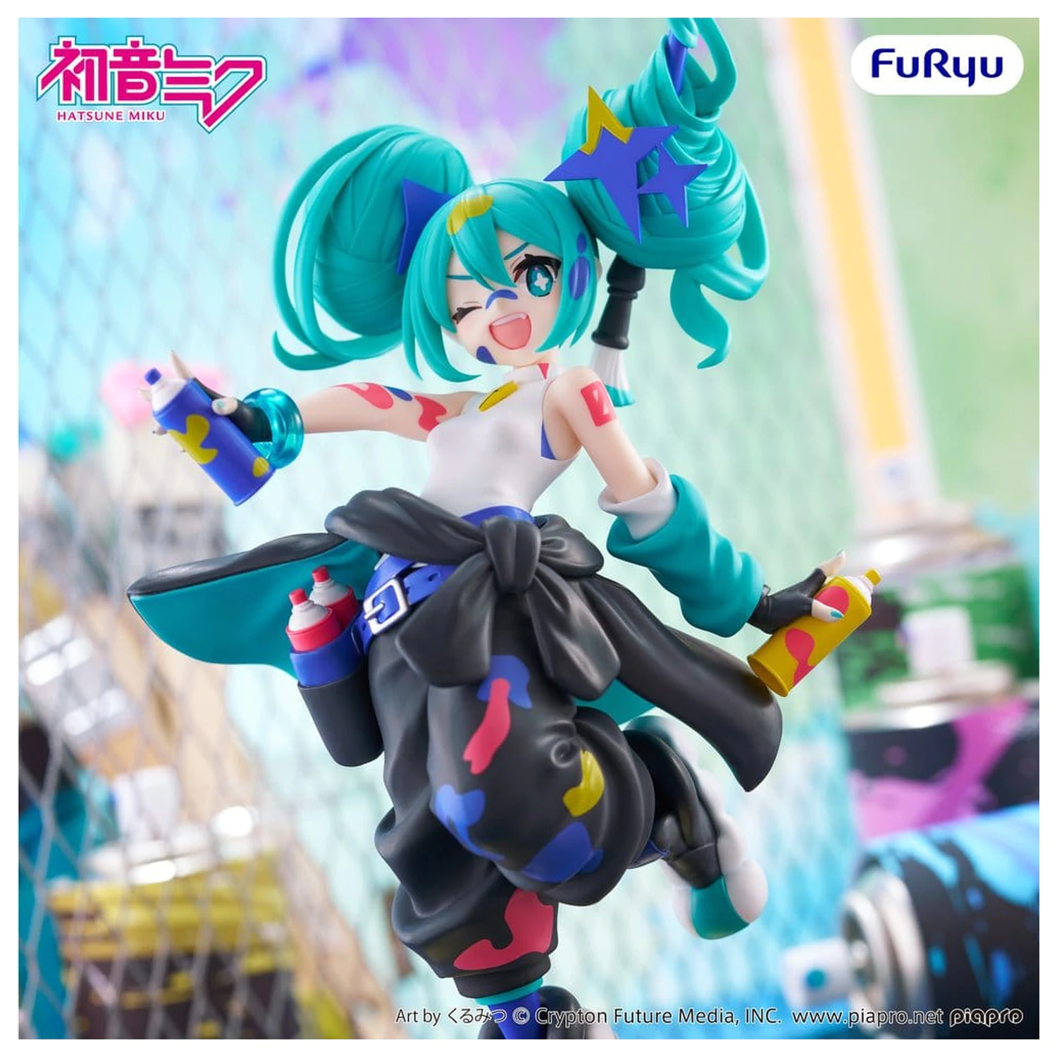 Hatsune Miku Muchute PVC Soška Paint Girl Another Color Ver. 23 cm fotografii produktu