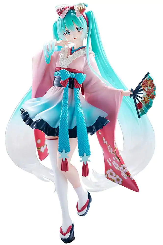 Hatsune Miku Statue Neo Tokyo Series Kimono 22 cm Soška fotografii produktu