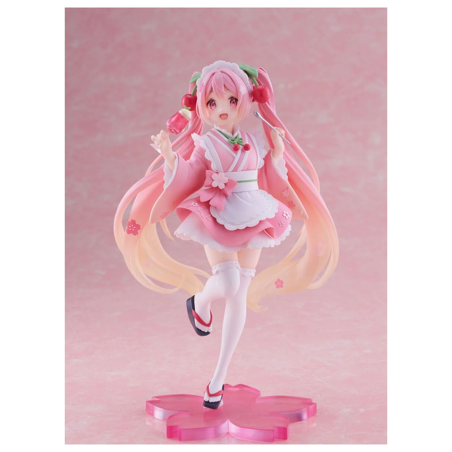 Hatsune Miku PVC Socha Nově Napsaná Sakura Miku Japanese Cafe Ver. Přepracované Vydání 18 cm fotografii produktu