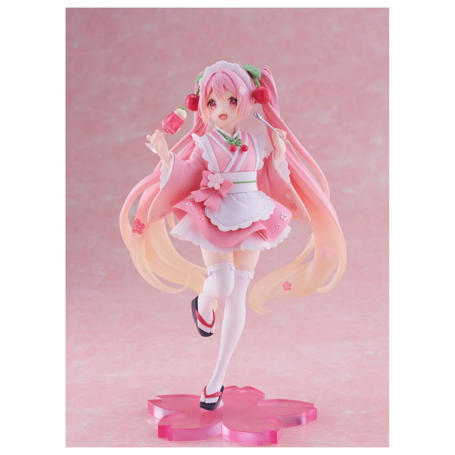 Hatsune Miku PVC Socha Nově Napsaná Sakura Miku Japanese Cafe Ver. Přepracované Vydání 18 cm fotografii produktu