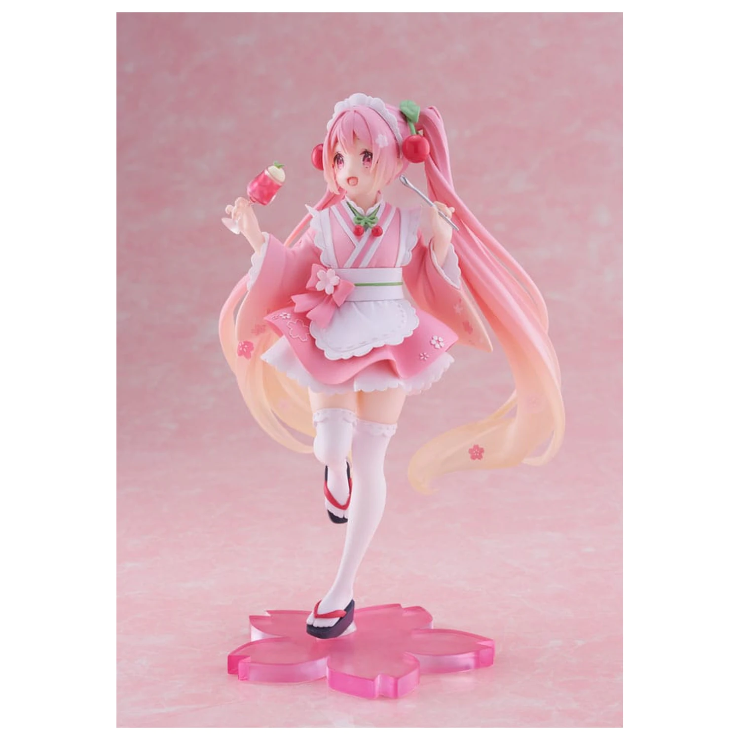 Hatsune Miku PVC Socha Nově Napsaná Sakura Miku Japanese Cafe Ver. Přepracované Vydání 18 cm fotografii produktu