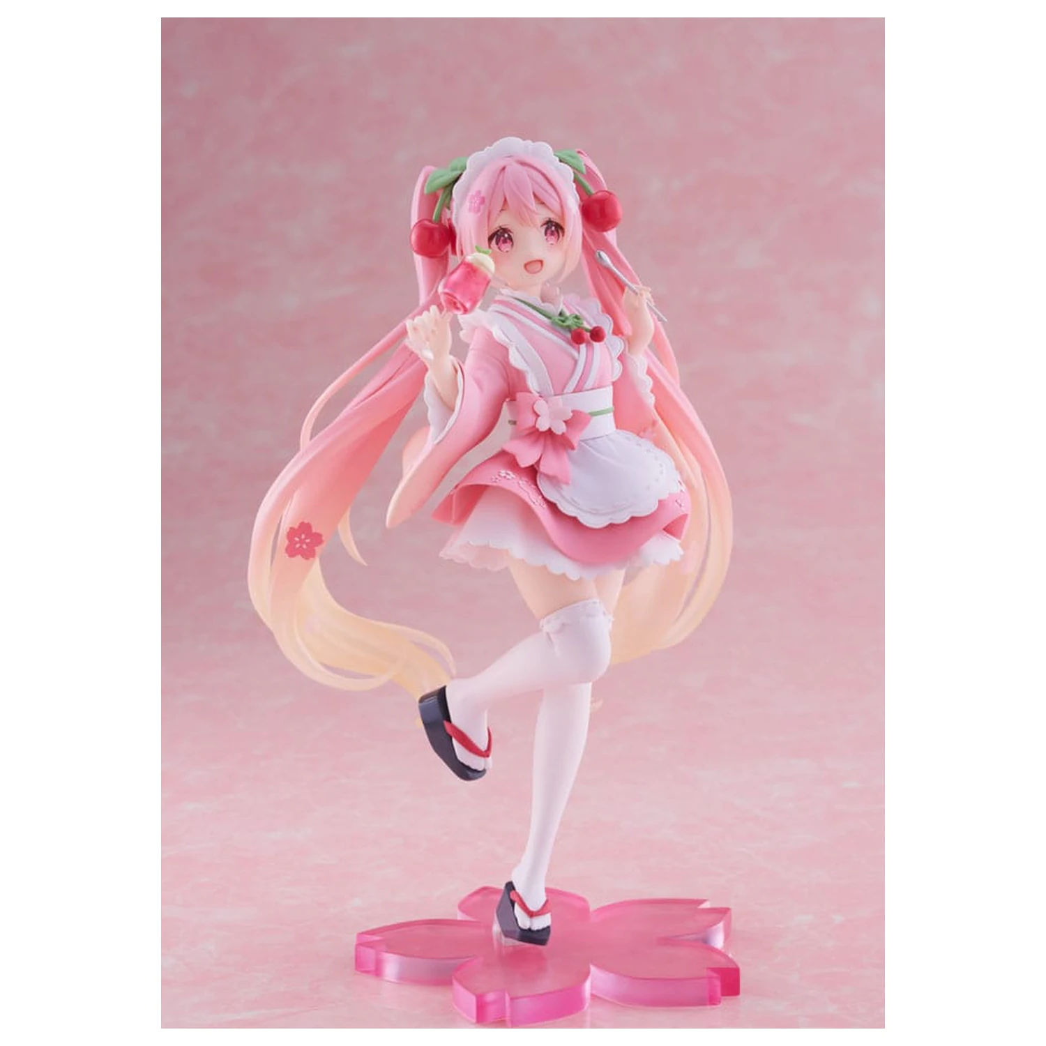 Hatsune Miku PVC Socha Nově Napsaná Sakura Miku Japanese Cafe Ver. Přepracované Vydání 18 cm fotografii produktu
