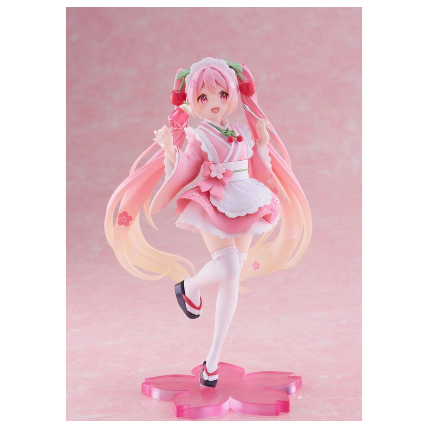 Hatsune Miku PVC Socha Nově Napsaná Sakura Miku Japanese Cafe Ver. Přepracované Vydání 18 cm fotografii produktu