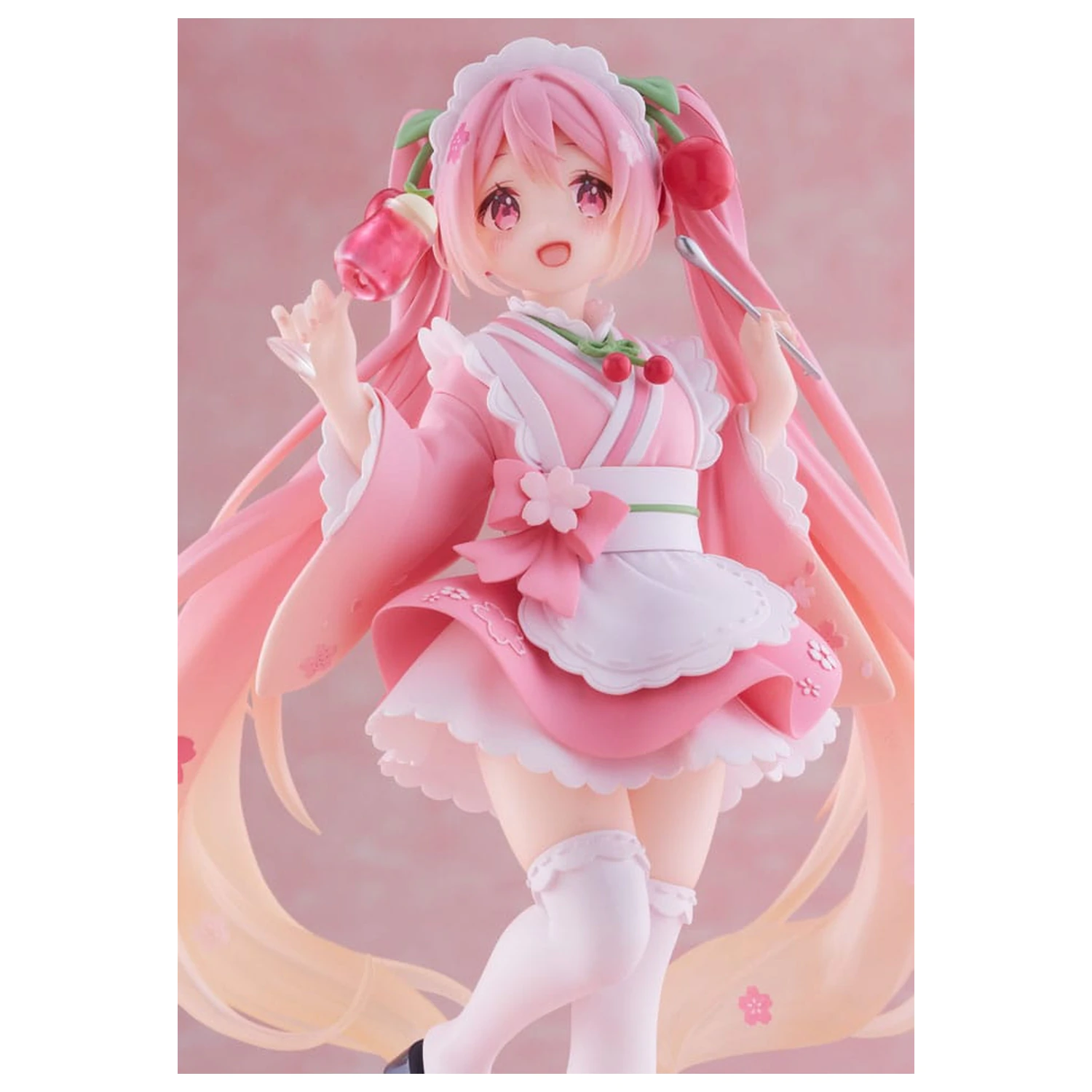 Hatsune Miku PVC Socha Nově Napsaná Sakura Miku Japanese Cafe Ver. Přepracované Vydání 18 cm fotografii produktu