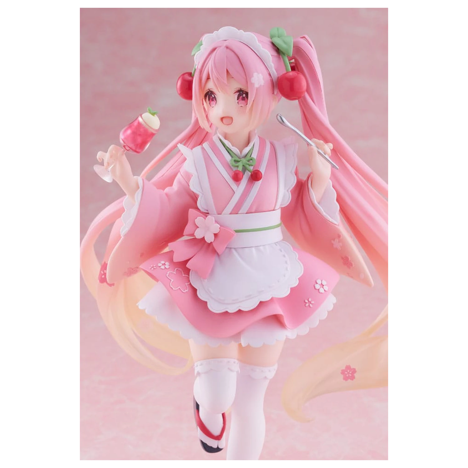 Hatsune Miku PVC Socha Nově Napsaná Sakura Miku Japanese Cafe Ver. Přepracované Vydání 18 cm fotografii produktu