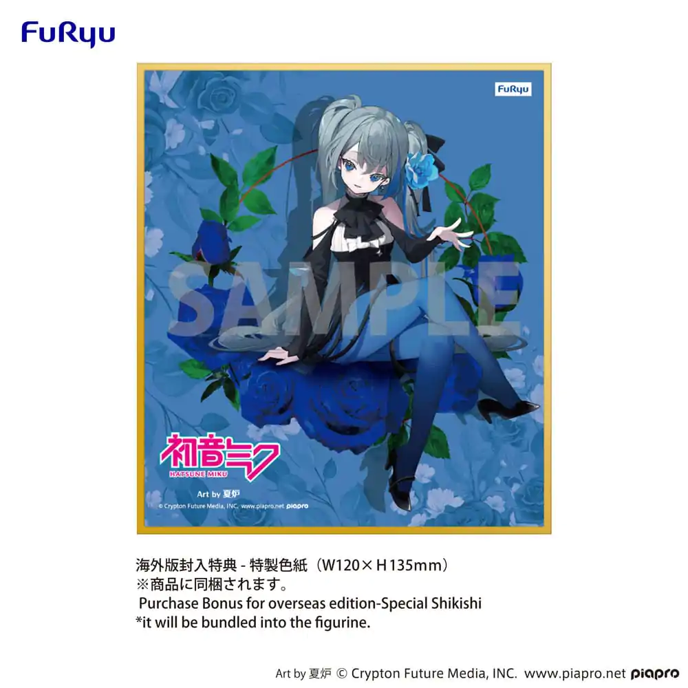 Hatsune Miku Zarážka na nudle PVC Soška Blue Rose Verze 14 cm fotografii produktu