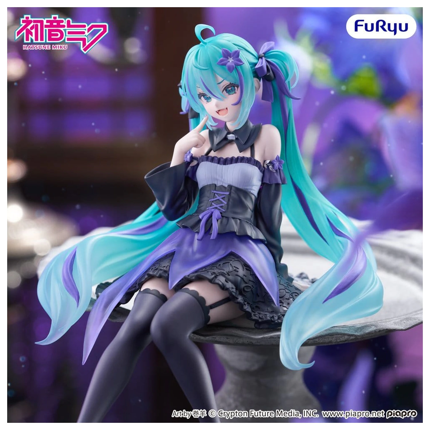 Hatsune Miku Noodle Stopper PVC figurka Flower Fairy Bellflower 14 cm fotografii produktu