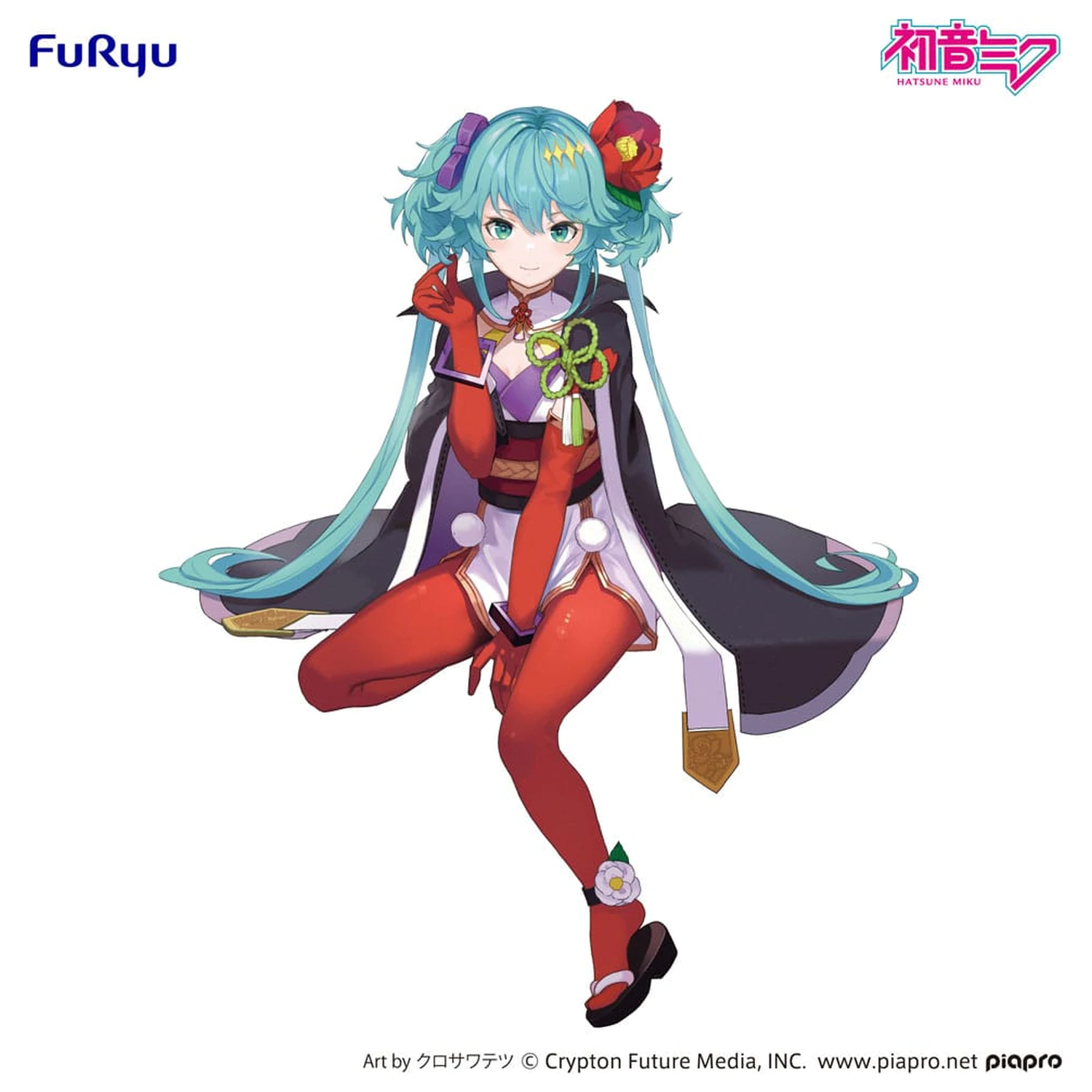Hatsune Miku Zarážka na nudle PVC socha Flower Fairy Camellia 15 cm fotografii produktu