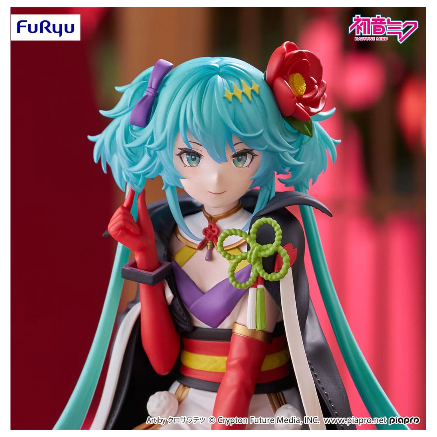 Hatsune Miku Zarážka na nudle PVC socha Flower Fairy Camellia 15 cm fotografii produktu