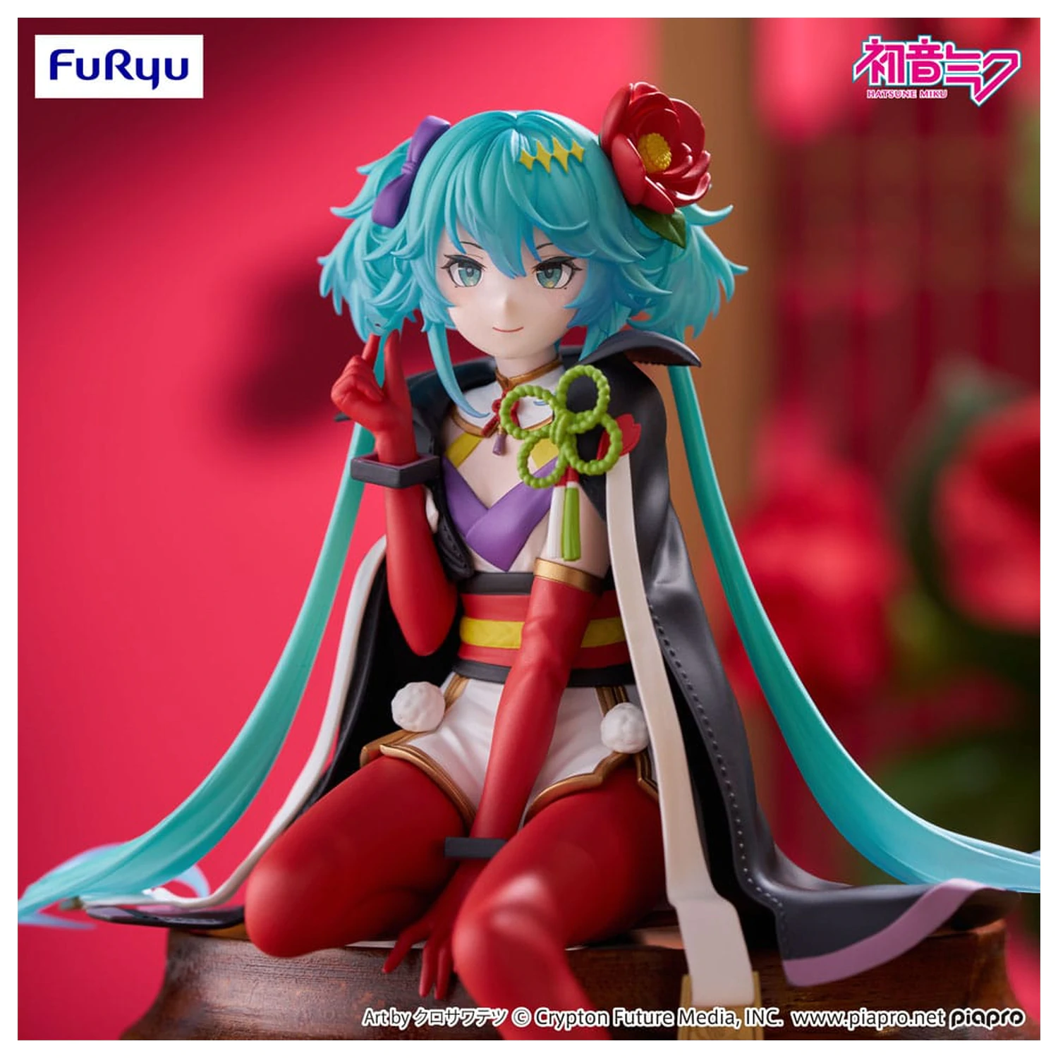 Hatsune Miku Zarážka na nudle PVC socha Flower Fairy Camellia 15 cm fotografii produktu