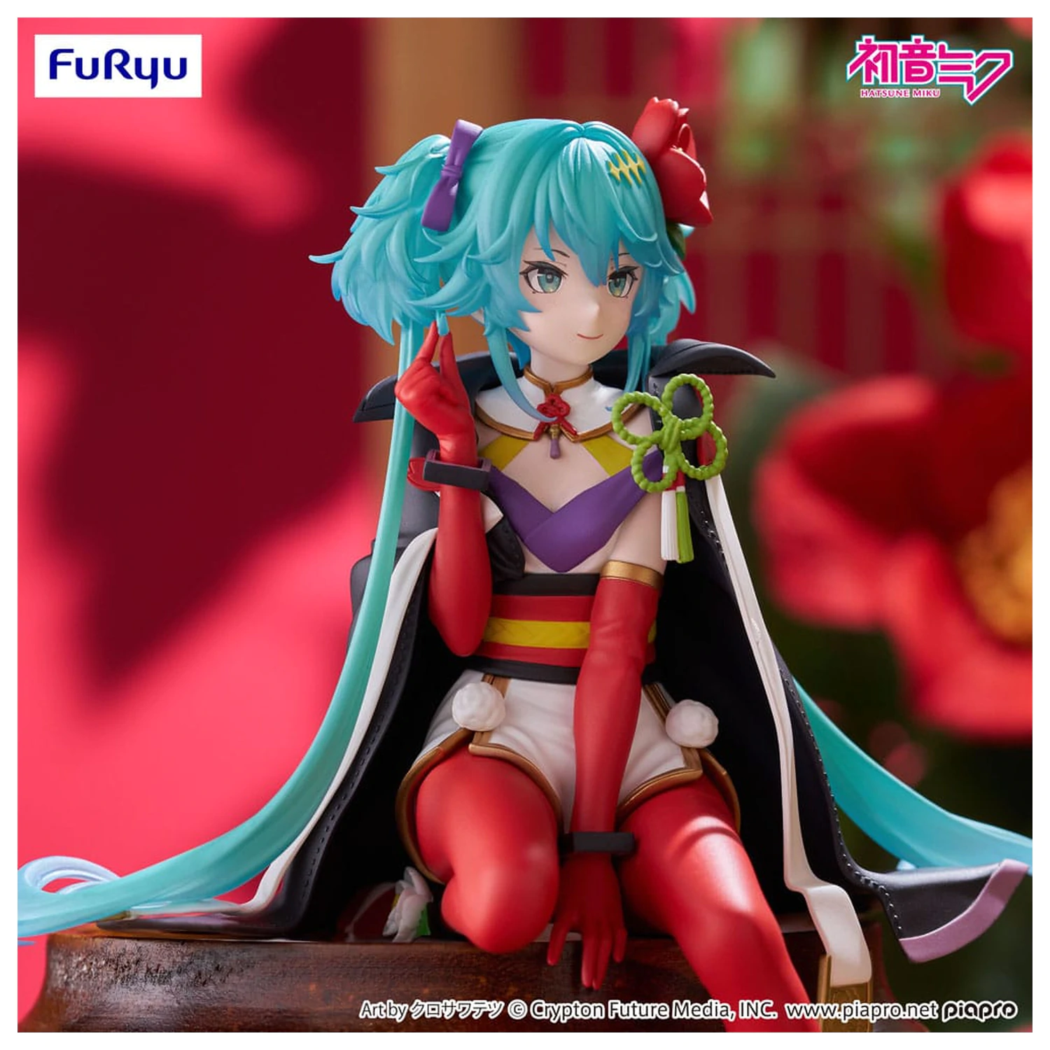 Hatsune Miku Zarážka na nudle PVC socha Flower Fairy Camellia 15 cm fotografii produktu