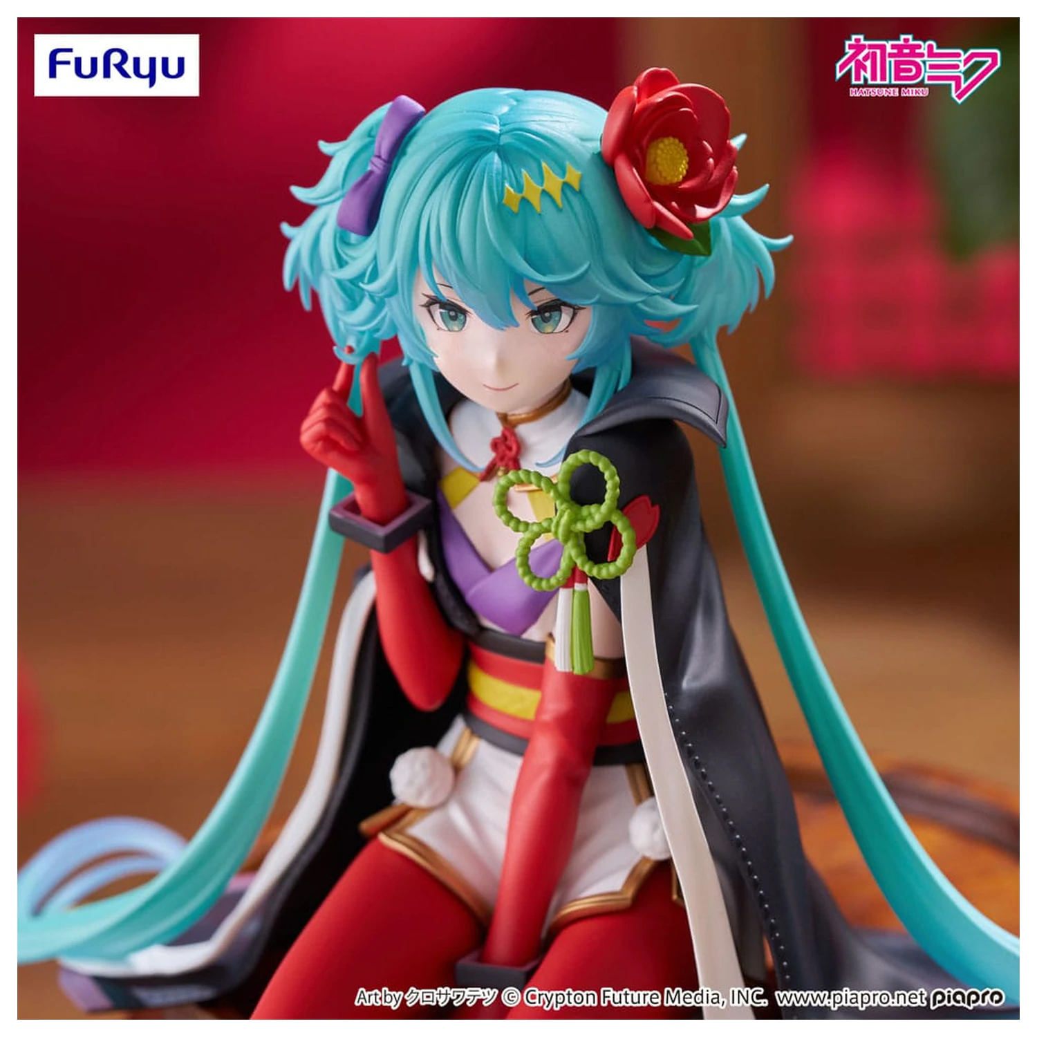 Hatsune Miku Zarážka na nudle PVC socha Flower Fairy Camellia 15 cm fotografii produktu