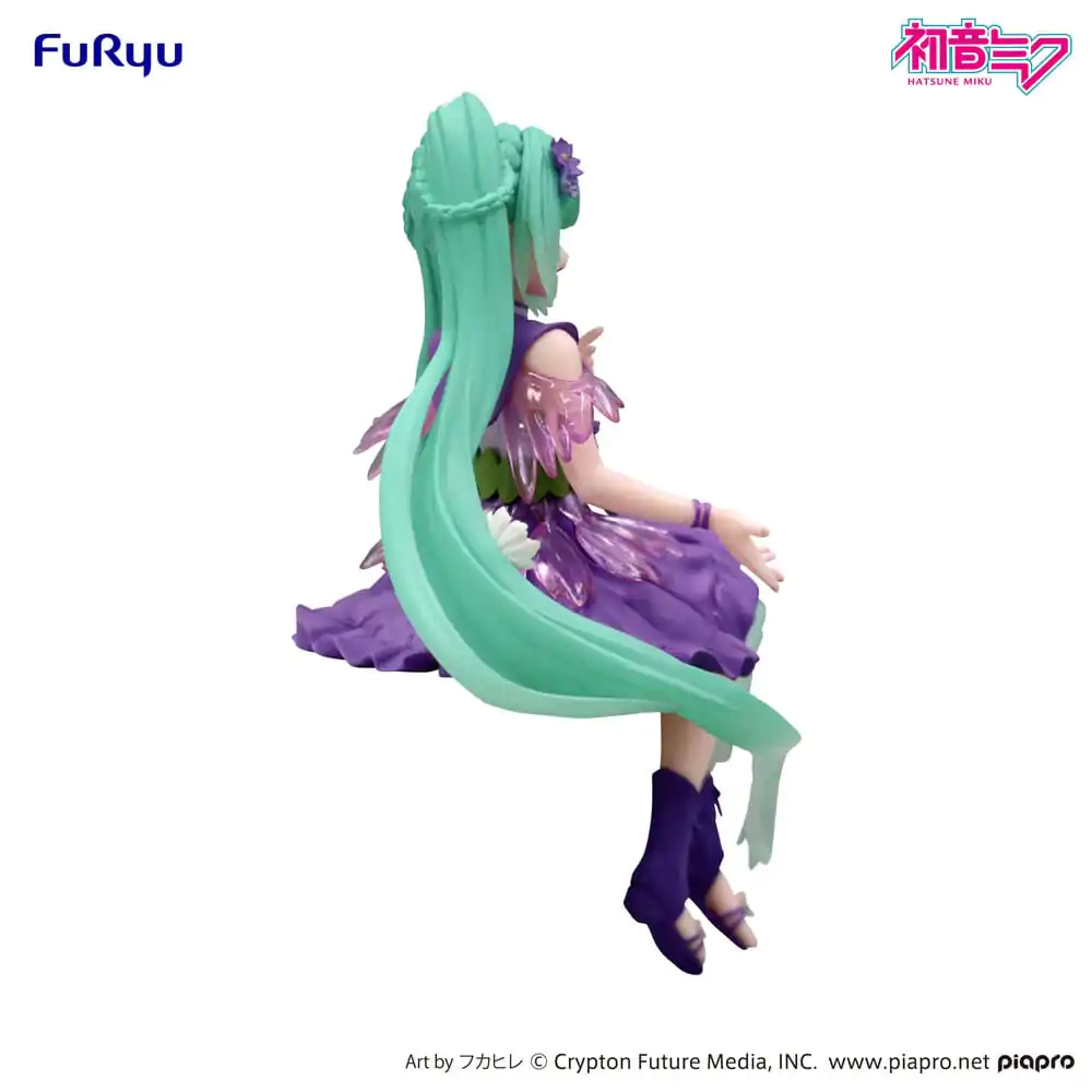 Hatsune Miku Noodle Stopper PVC Soška Flower Fairy Cosmos Purple Color Verze 14 cm fotografii produktu
