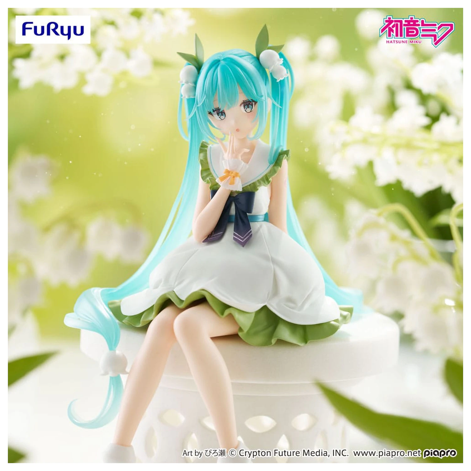 Hatsune Miku Noodle Stopper PVC Socha Flower Fairy Lily of the Valley 14 cm fotografii produktu