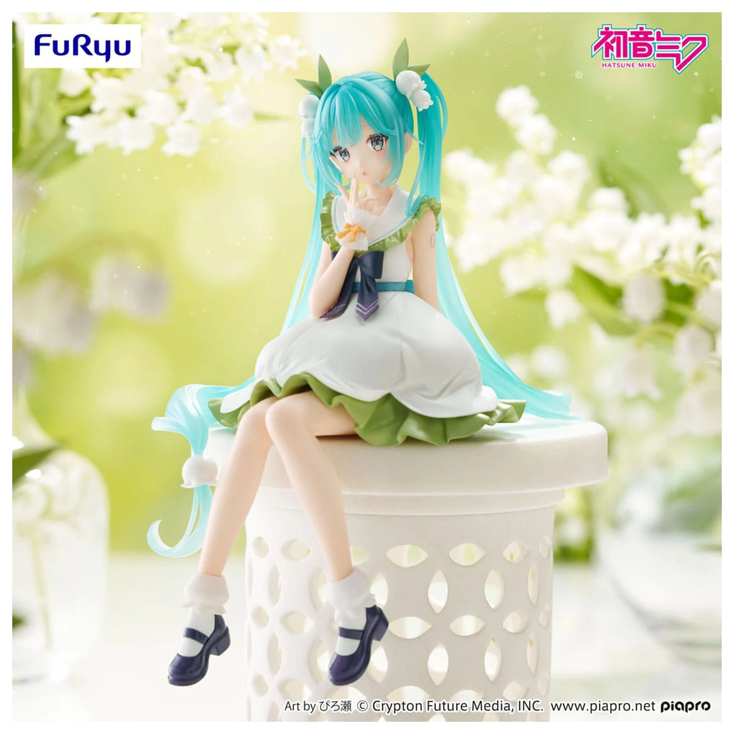 Hatsune Miku Noodle Stopper PVC Socha Flower Fairy Lily of the Valley 14 cm fotografii produktu