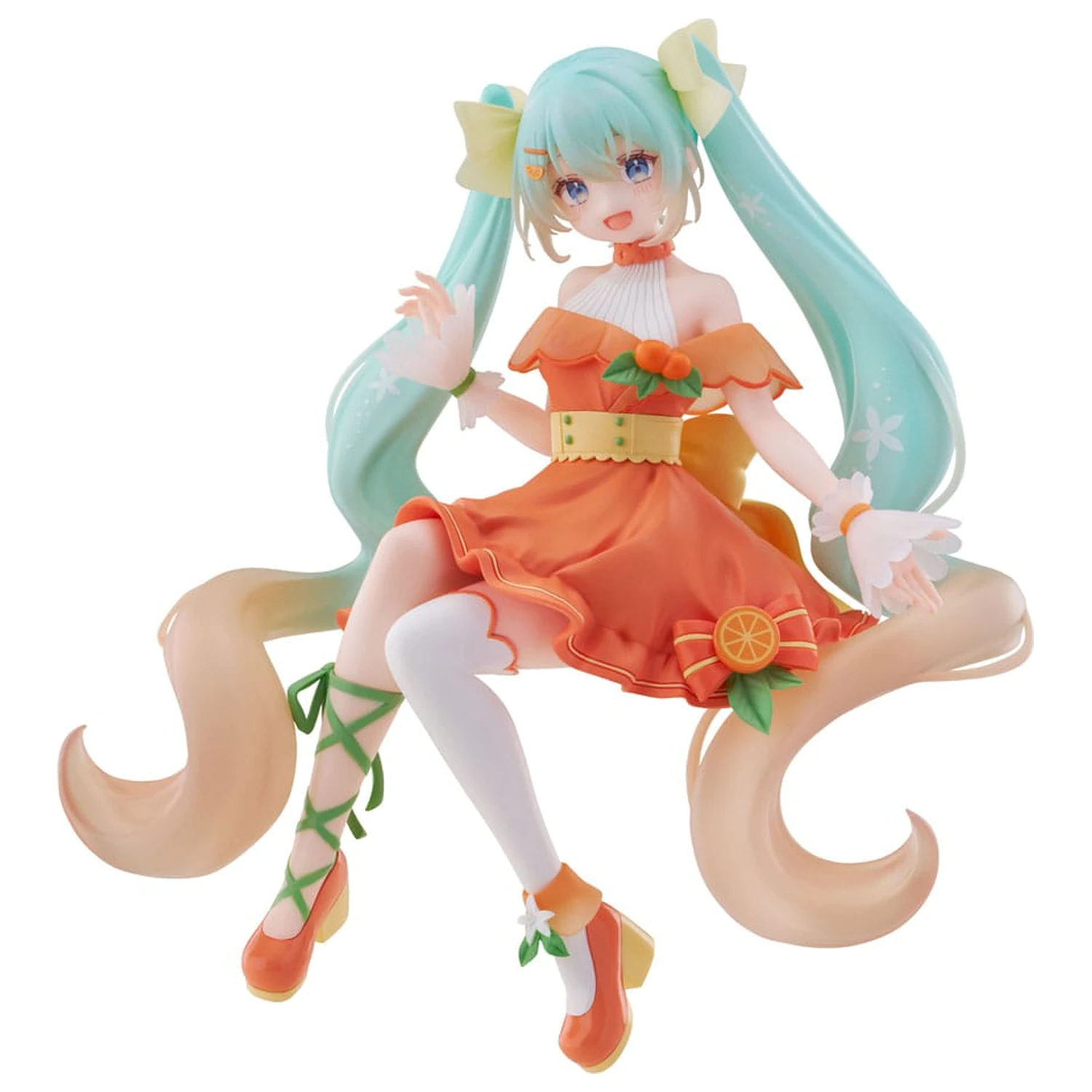 Hatsune Miku Noodle Stopper PVC Socha Květina Hatsune Miku Citrus Ver. 14 cm fotografii produktu