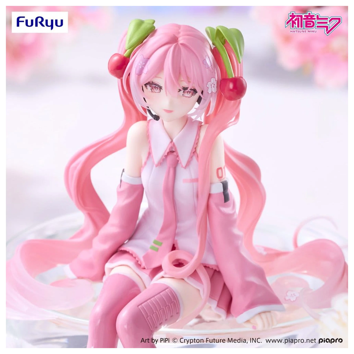 Hatsune Miku Noodle Stopper PVC figurka Sakura Miku 2026 Smile Ver. 14 cm fotografii produktu