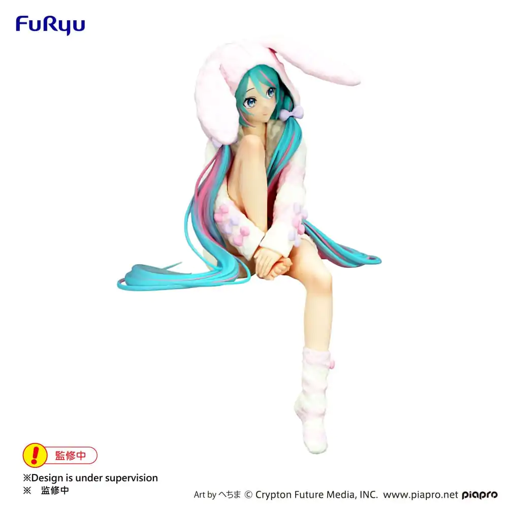 Hatsune Miku Zarážka na nudle PVC Soška Králičí uši Kapuce Pyžamo 14 cm fotografii produktu